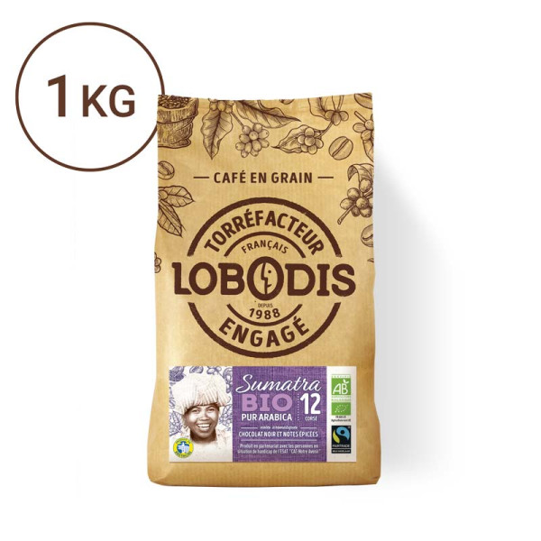 Lobodis - café arabica grains - 1kg - Sumatra - Pure Origine