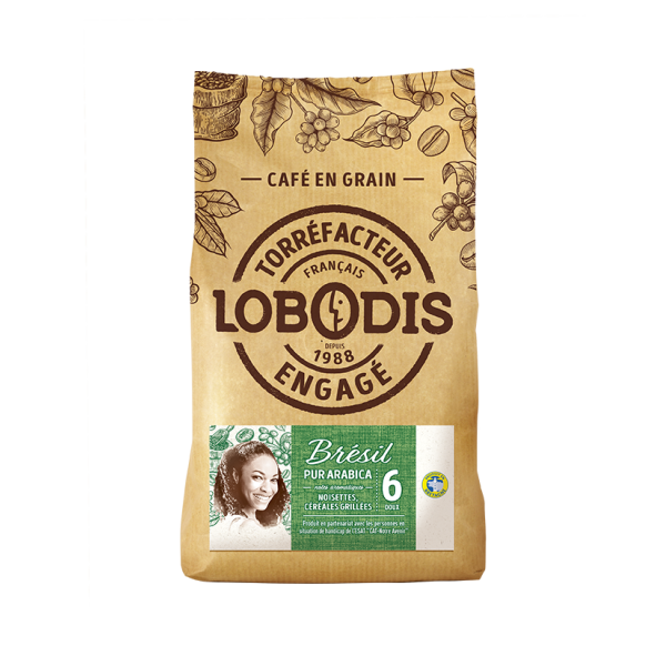 Lobodis- café en grains bresil pur arabica